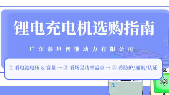 泰坦智能 | 锂电充电机选购指南——为你的电池选一位“智慧守护者”