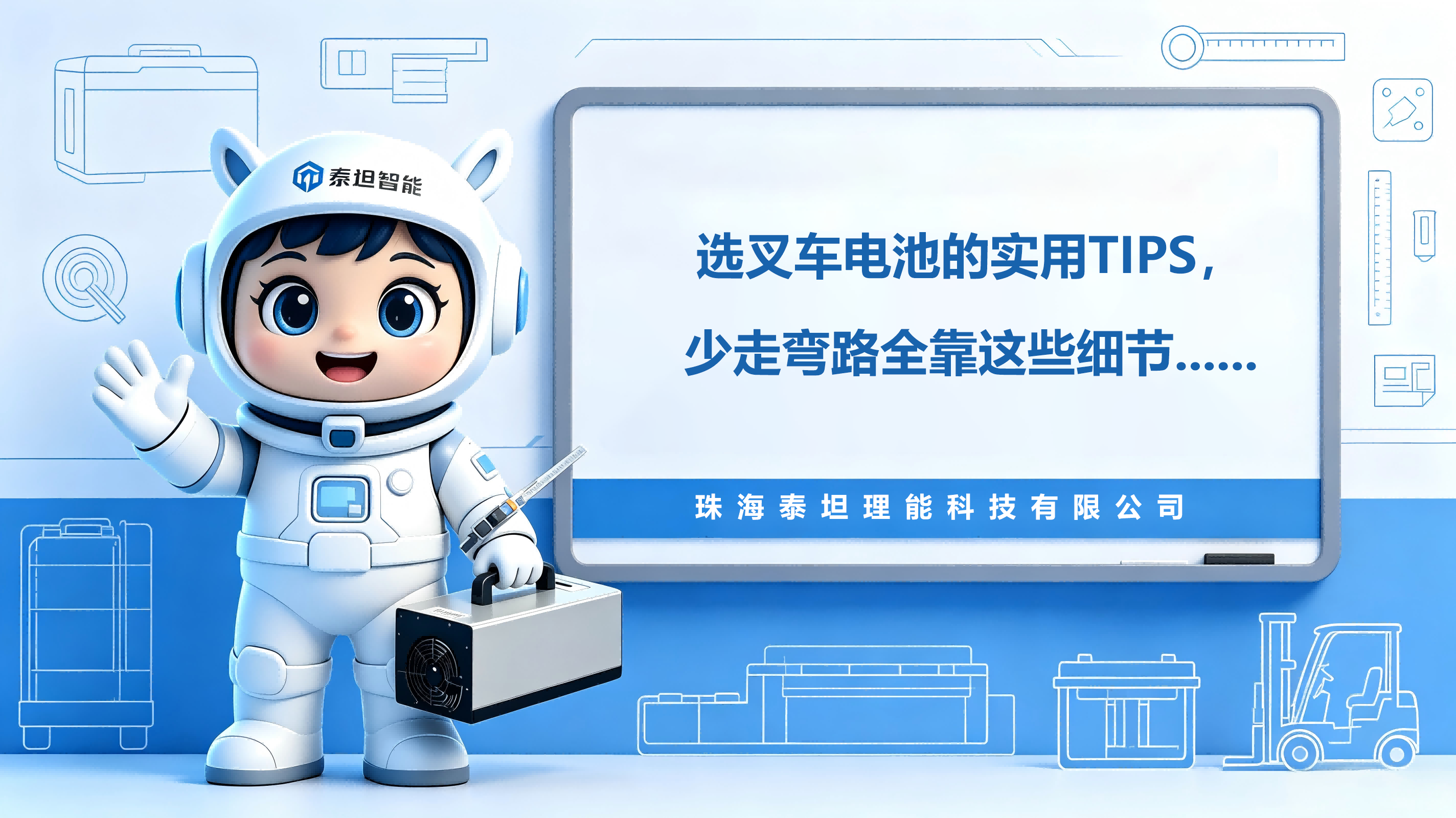 泰坦理能 | 选叉车电池的实用Tips，少走弯路全靠这些细节