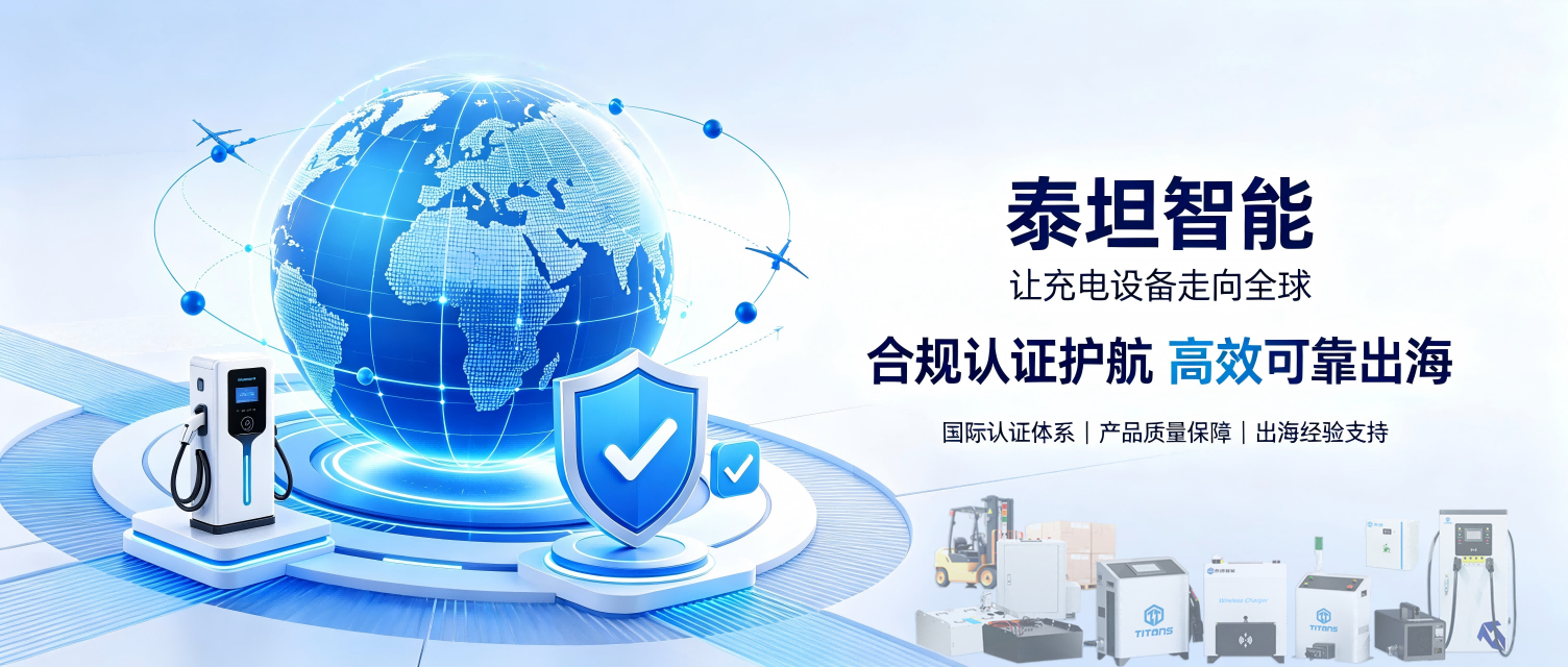 泰坦智能 | 新能源工业车辆充电机出海，认证合规是第一道门槛——TITANS为您扫清障碍！