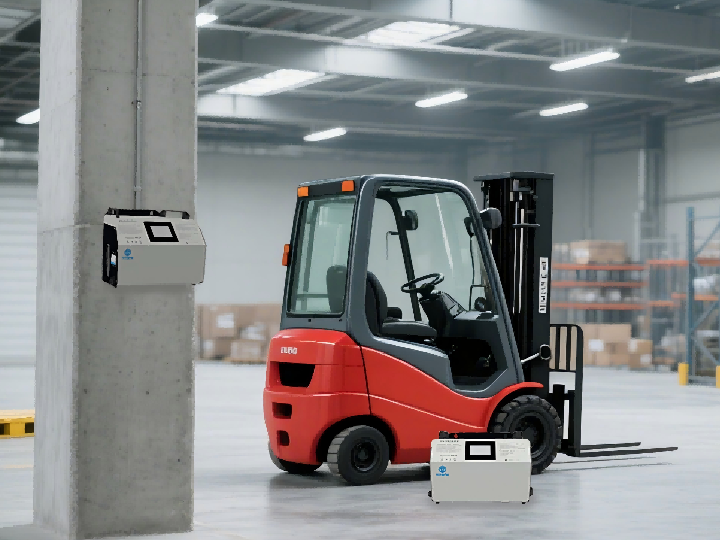 叉车可壁挂可落地场景（可替换）