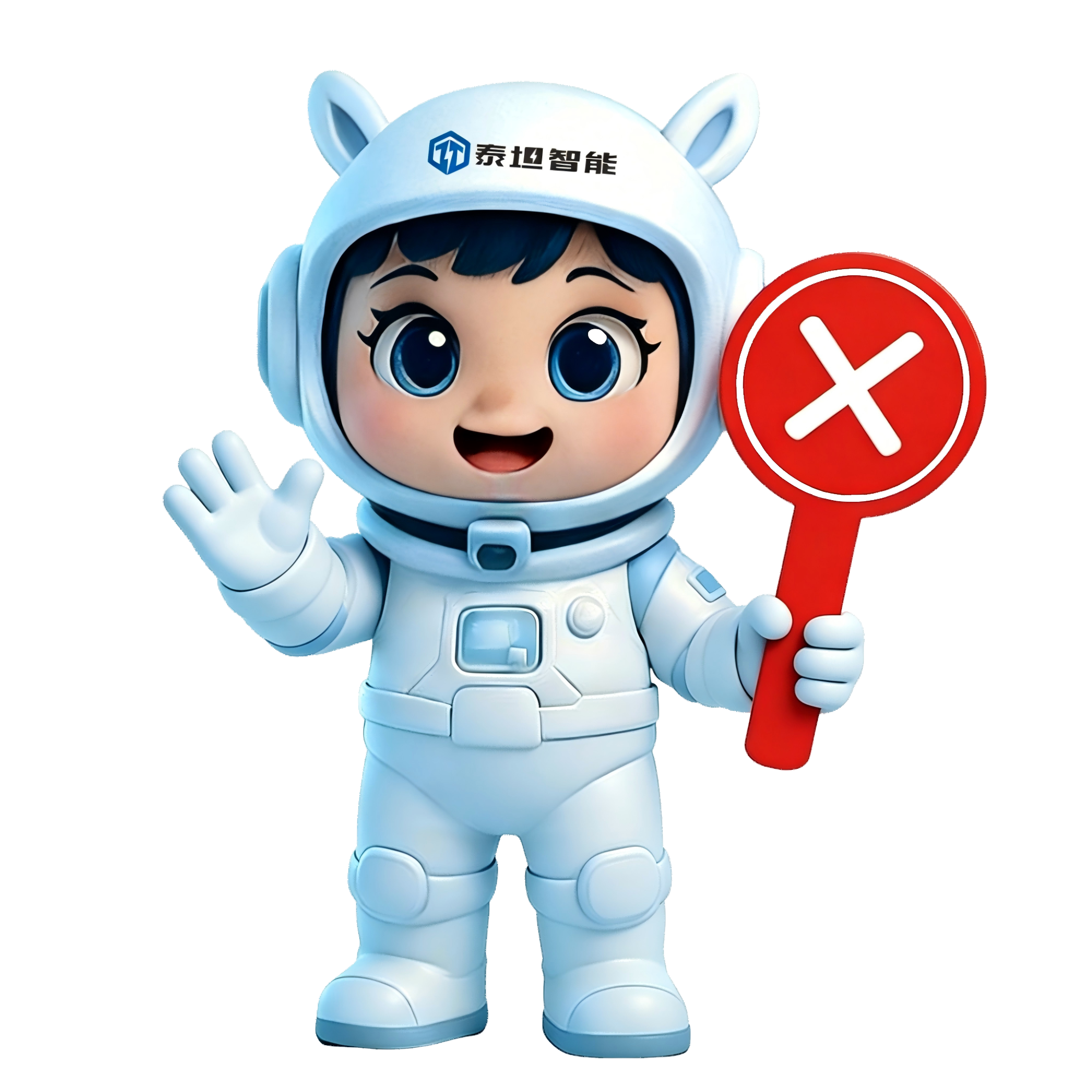 IP形象举打叉手牌 IP形象举打叉手牌